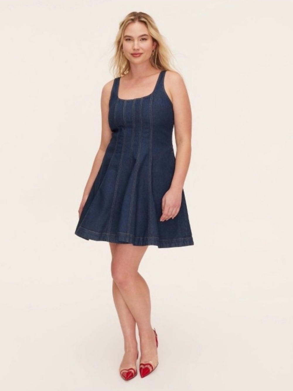 Kate Spade x Target Sleeveless Dark Blue Denim Mini Dress